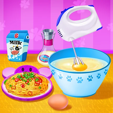Cooking Pasta In Kitchen Image