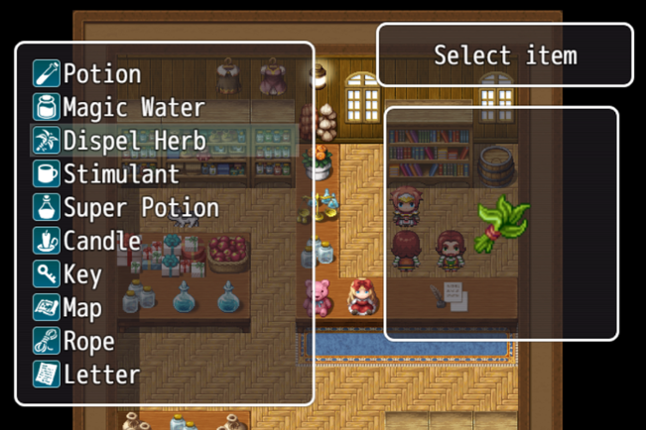 [RMMV] Selected Item Image