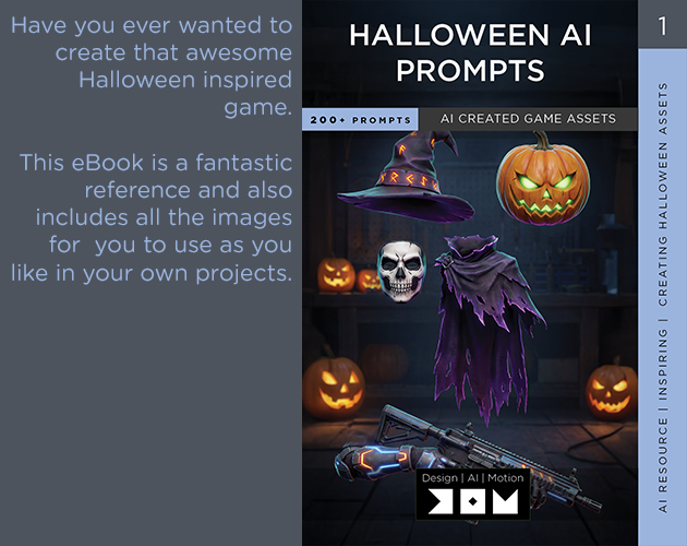 Games like Halloween AI Prompts - eBook - Image Assets