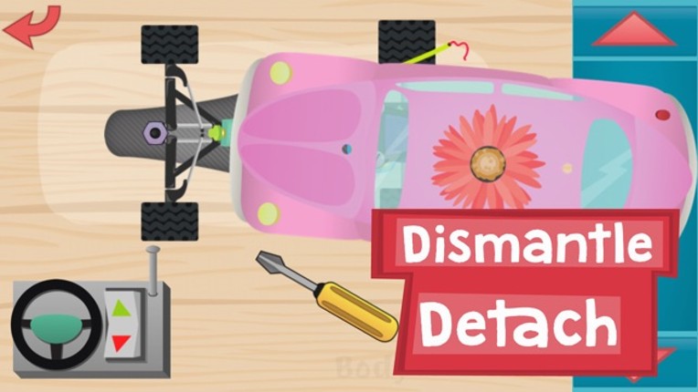 Kids RC Toy car mechanics Free Game for curious boys and girls to look, interact, listen and learn screenshot