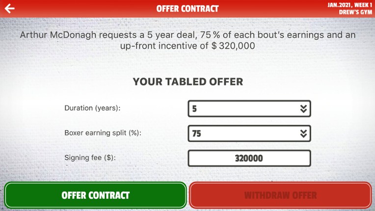 LEATHER®: Tactical Boxing Management screenshot