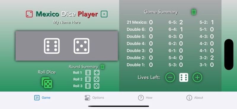 Mexico Dice Player screenshot