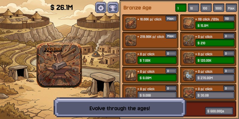 Stone to Silicon - Idle Clicker screenshot