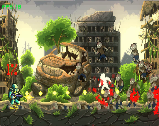 Zombie Survival Game 2D Image