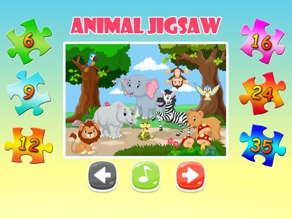 Animal Jigsaw Puzzles Game for Kids HD Free screenshot