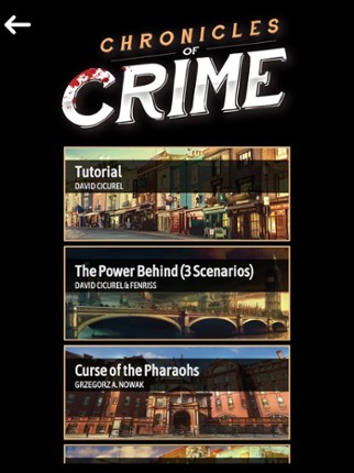 Chronicles of Crime screenshot