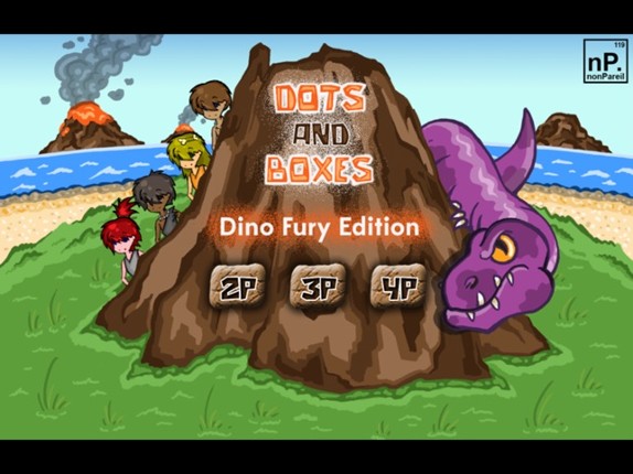 Dots and Boxes - Dino Fury Edition screenshot