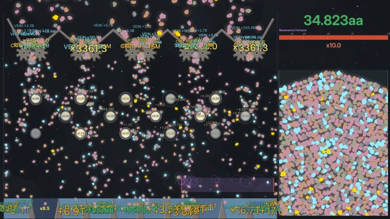Drone Orbit: An Incremental Space Mining Drift Image