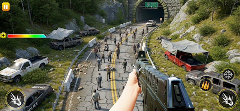 Zombie shooting survival games screenshot