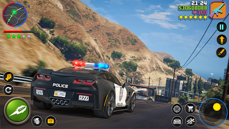 US Cop Car Chase Game 3D screenshot