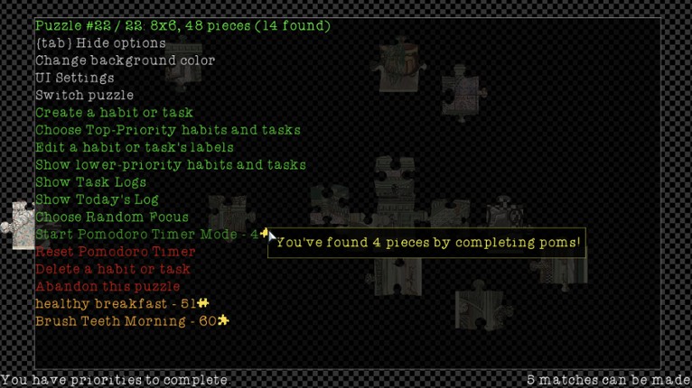 Habit Puzzles screenshot