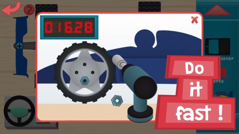 Kids RC Toy car mechanics Free Game for curious boys and girls to look, interact, listen and learn screenshot