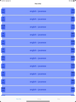 PickAPair Javanese - English Image
