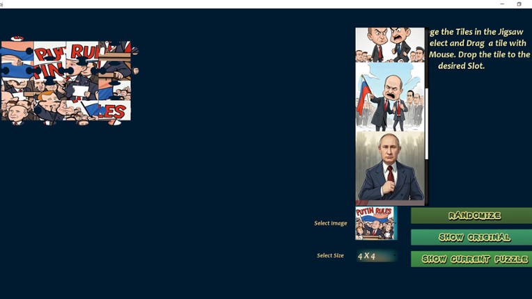 Putin Jigsaw screenshot