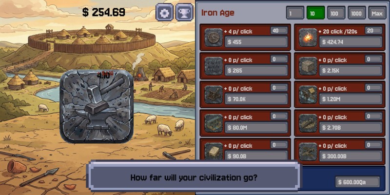 Stone to Silicon - Idle Clicker screenshot