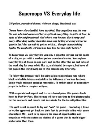 Supercops VS Everyday life screenshot