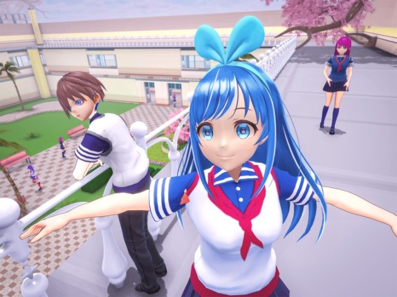 Anime School Girl Love Life 3D screenshot