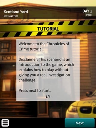 Chronicles of Crime screenshot