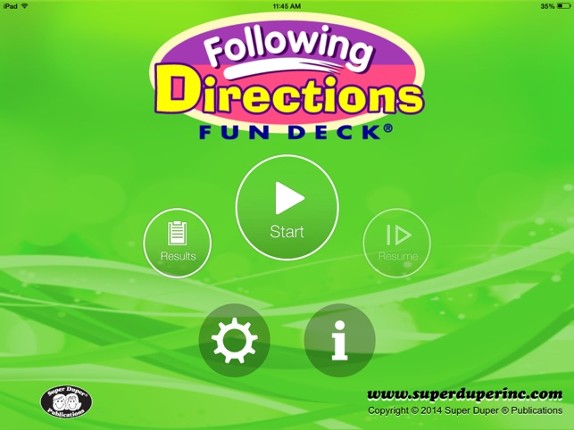 Fun Deck® Following Directions screenshot
