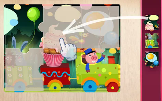 Puzzle for kids - learn food screenshot