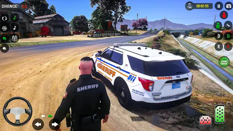 Police Car Driving Cop Chase Image