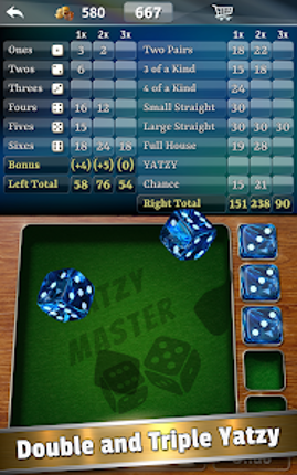Yatzy Dice Master screenshot