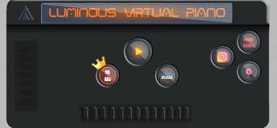 Luminous Virtual Piano Image