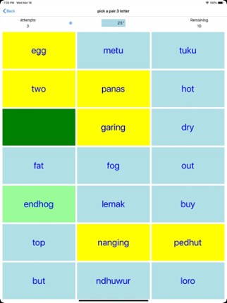 PickAPair Javanese - English screenshot
