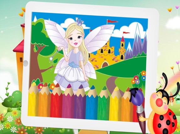 Princess Fairy Tale and Wonderland Coloring page screenshot