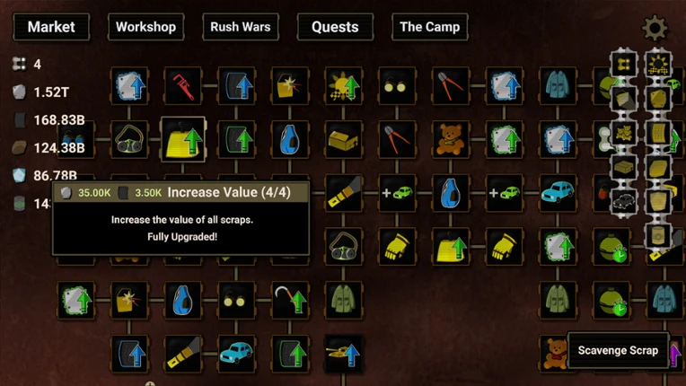 Rushcremental screenshot