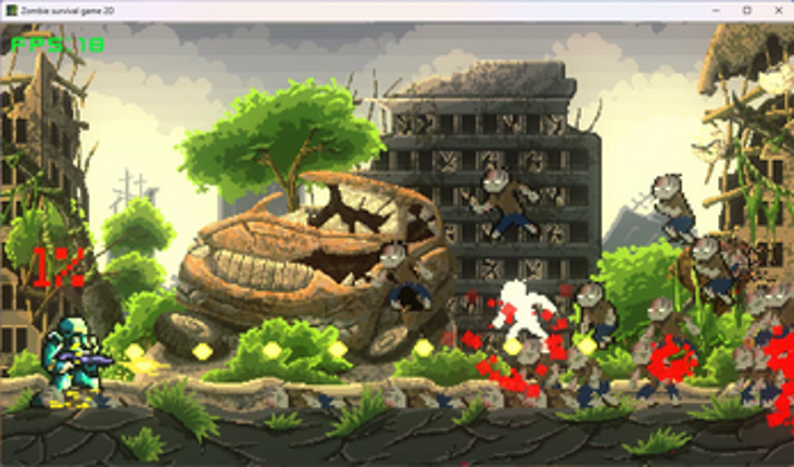 Zombie Survival Game 2D Image