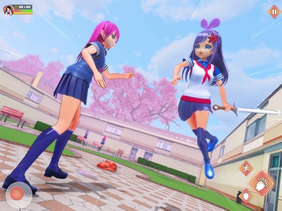 Anime School Girl Love Life 3D screenshot