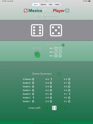 Mexico Dice Player screenshot
