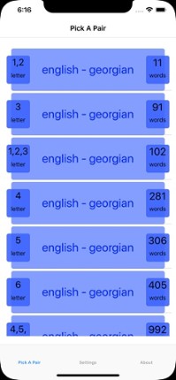 PickAPair Georgian - English Image