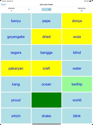 PickAPair Javanese - English screenshot