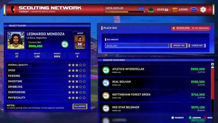 PIX Football Manager screenshot