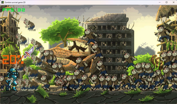 Zombie Survival Game 2D Image