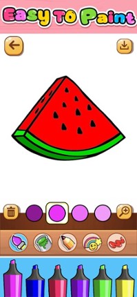 Fruits Coloring &amp; Drawing screenshot