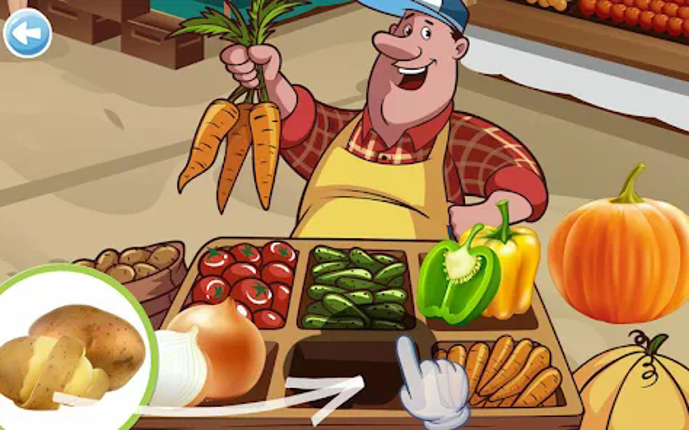 Puzzle for kids - learn food screenshot