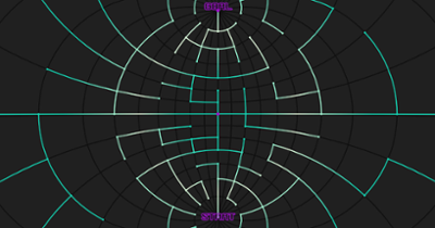 Stereographic Maze Image