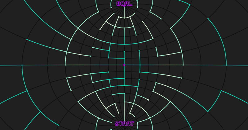 Stereographic Maze Image