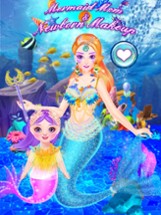 Mermaid Mom And Newborn Makeup Image