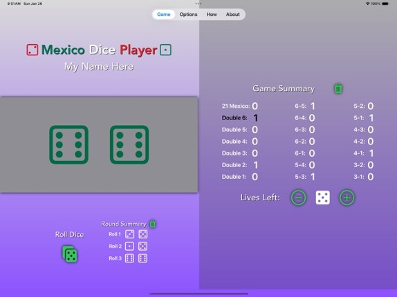 Mexico Dice Player Image