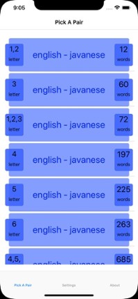 PickAPair Javanese - English Image