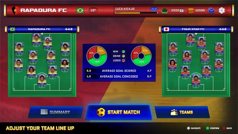 PIX Football Manager screenshot