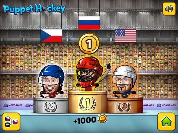 Puppet Ice Hockey: Championship of the big head nofeet Marionette slapshot stars Image
