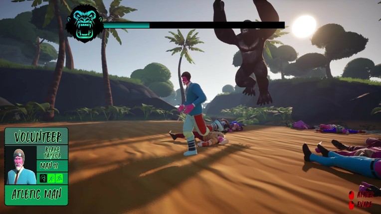 100 MEN VS GORILLA screenshot