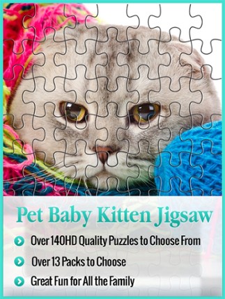 Animal Puzzle Packs & Bits - Kitty Cat Baby Mermaid Jigsaw screenshot