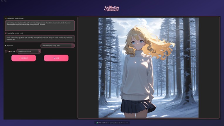 Anime Art Generator - Unlimited AI screenshot