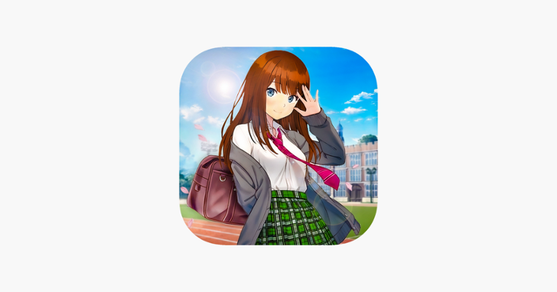 Anime School Girl Love Life 3D Image